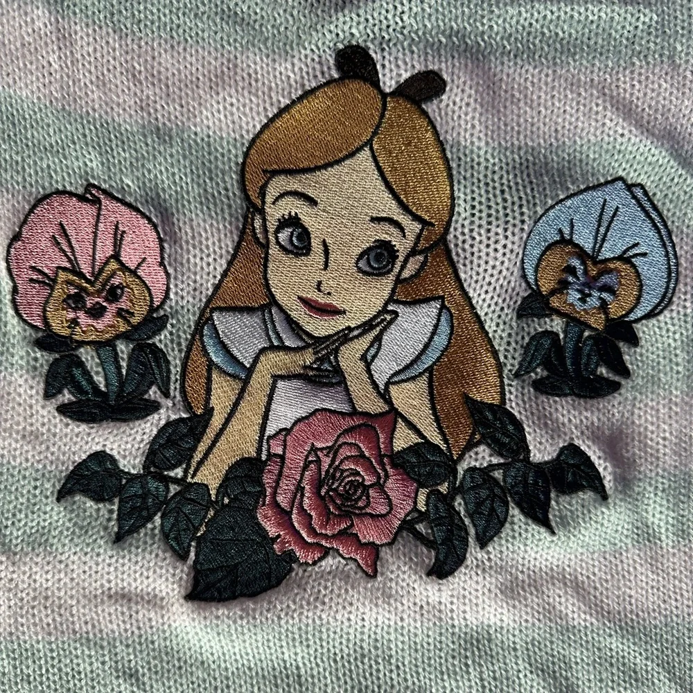 Disney Alice In Wonderland Long Sleeved Knit Sweater - Her Universe